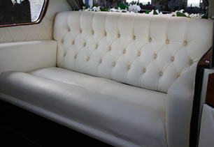 Spacious seating for bride and groom